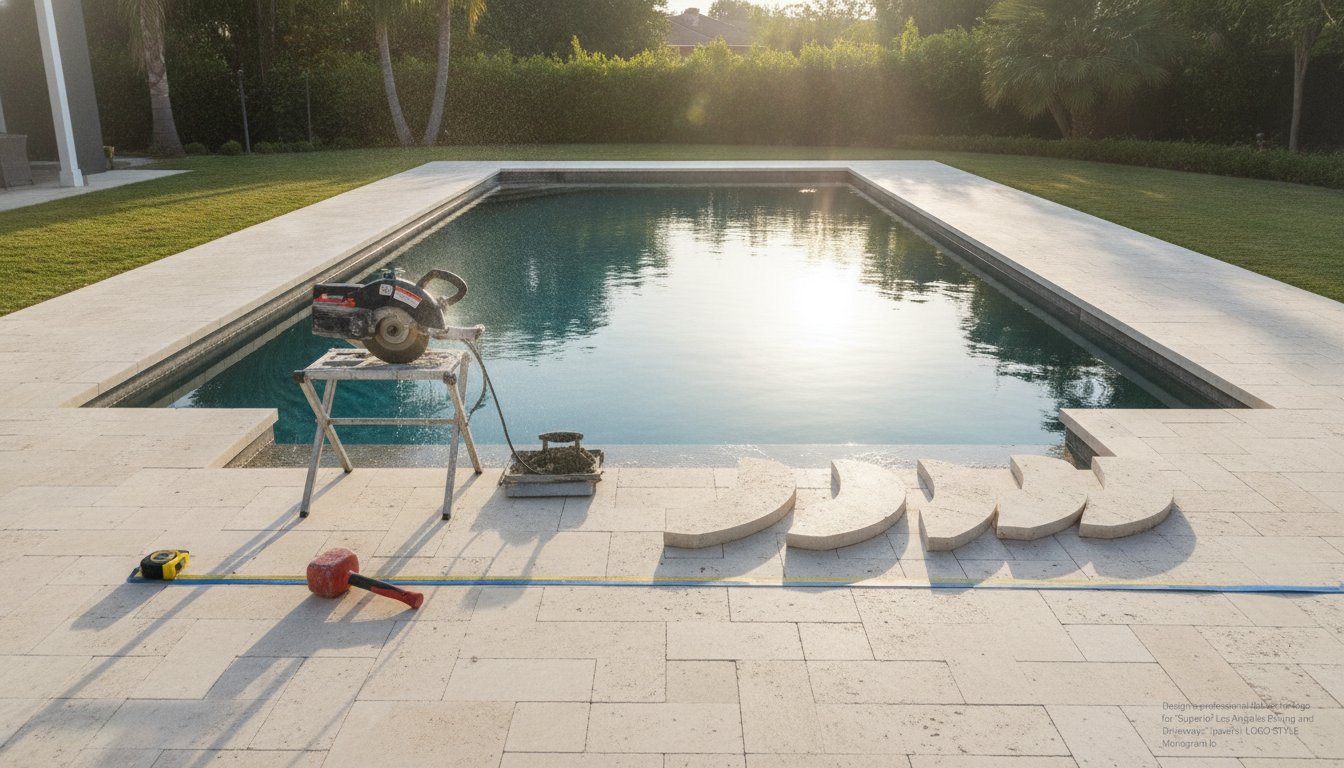 Pool Deck Paver Installation