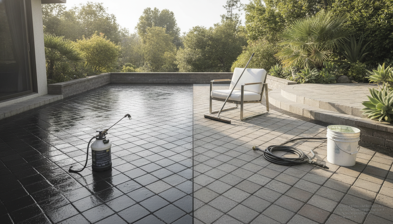 Concrete Paver Sealing